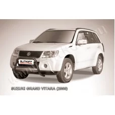 Кенгурятник 57 мм низкийчёрный для Suzuki Grand Vitara 2008-2011