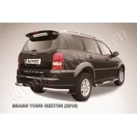 Уголки 76 мм серебристая для SsangYong Rexton 2007-2012