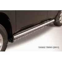 Пороги труба 76 мм серебристая для Vortex Tingo 2010-2012