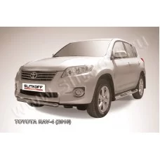 Защита переднего бампера 57 мм короткая для Toyota RAV4 2010-2013