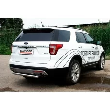 Защита заднего бампера 57 мм для Ford Explorer 2018-2019