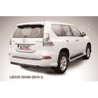 Защита заднего бампера 76 мм чёрная для Lexus GX460 2014-2019