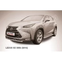 Защита переднего бампера 57 мм короткая для Lexus NX-300h 2014-2017