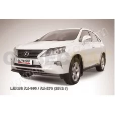 Защита переднего бампера 57 мм чёрная для Lexus RX-270/350/450 2012-2015