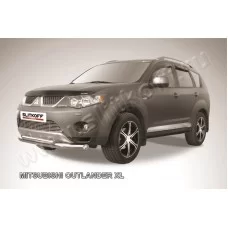 Защита переднего бампера 76 мм для Mitsubishi Outlander XL 2010-2012