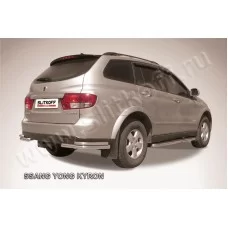 Уголки двойные 57-42 мм серебристые для SsangYong Kyron 2005-2015