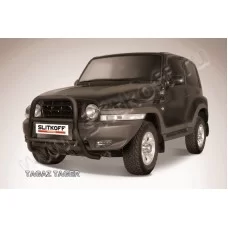 Кенгурятник 57 мм высокий чёрный для Тагаз Tager 2008-2014