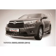 Защита переднего бампера 57 мм для Toyota Highlander 2014-2016