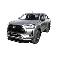 Защита передняя двойная 76-57 мм для Toyota Hilux 2020-2024