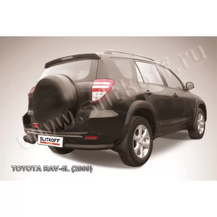 Уголки 76 мм чёрные для Toyota RAV4 Длинная база 2009-2013 артикул TR409L018B