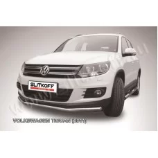 Защита переднего бампера 57 мм для Volkswagen Tiguan 2011-2016