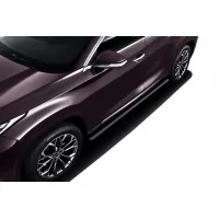 Пороги труба 57 мм черная для Exeed TXL 2020-2024