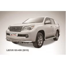 Защита передняя двойная 57-57 мм с защитой картера для Lexus GX460 2010-2013
