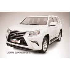 Защита переднего бампера 57 мм чёрная для Lexus GX460 2014-2019