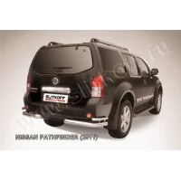 Уголки двойные 76-42 мм серебристые для Nissan Pathfinder 2010-2014