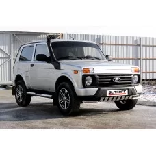Защита переднего бампера 42 мм с декоративными элементами для ВАЗ 4x4 Urban 2015-2021