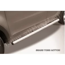 Пороги труба 76 мм для SsangYong Actyon 2010-2024