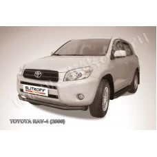 Защита переднего бампера 57 мм чёрная для Toyota RAV4 2006-2009