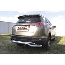 Защита заднего бампера 57 мм волна для Toyota RAV4 2015-2019