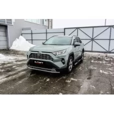 Защита переднего бампера 57 мм для Toyota RAV4 2019-2024