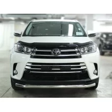 Защита переднего бампера 60 мм для Toyota Highlander 2017-2019