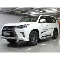 Защита штатного порога 53 мм для Lexus LX-570/450d 2015-2024