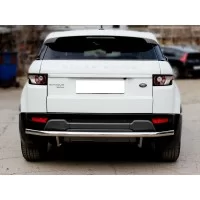 Защита заднего бампера 60 мм с подгибами для Range Rover Evoque 2011-2018