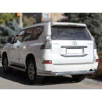 Защита задняя с уголками 76-60 мм для Lexus GX460 2014-2019