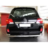Защита задняя с уголками 76-53 мм для Lexus LX-570 2012-2015