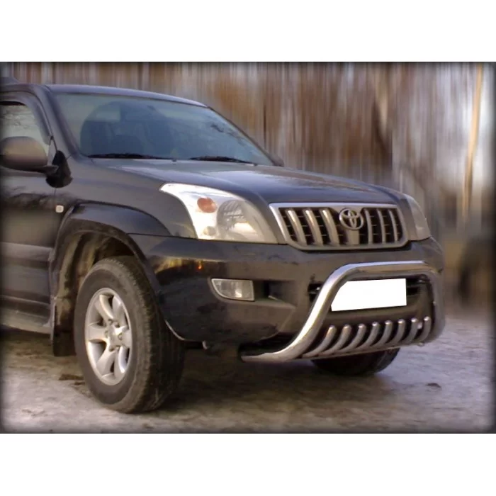 Защита переднего бампера низкая 76-43 с защитой картера для Lexus LX-470 1998-2007 артикул LX_1