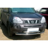 Защита передняя двойная 60-60 мм для Nissan X-Trail T31 2007-2011