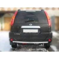 Защита заднего бампера 60 мм радиусная для Nissan X-Trail T31 2007-2011