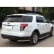 Пороги с площадкой алюминиевый лист 60 мм для Ford Explorer 2011-2015 артикул FE2013_2