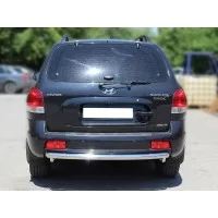Защита заднего бампера 60 мм для Hyundai Santa Fe Classic 2000-2012