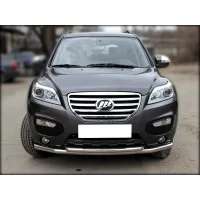 Защита передняя двойная 60-53 мм для Lifan X-60 2011-2016