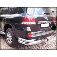 Защита задняя двойные уголки 101-60(76) мм для Lexus LX-470 1998-2007