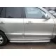 Пороги с площадкой алюминиевый лист 43 мм для Hyundai Santa Fe Classic 2000-2012 артикул HS_3