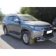 Защита штатного порога 43 мм для Mitsubishi Pajero Sport 2016-2020 артикул MPS16_2