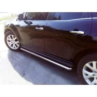 Пороги труба 60 мм для Mazda СX-7 2006-2013