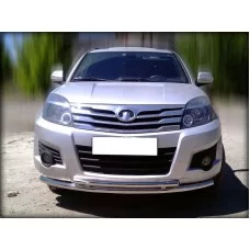 Защита передняя двойная 53-43 мм для Great Wall Hover H3 2010-2014