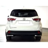Защита задняя уголки 60 мм для Toyota Highlander 2017-2019