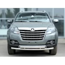 Защита передняя двойная 53-43 мм для Great Wall Hover H3 New 2014-2015