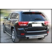 Защита заднего бампера овальная 76х40 мм для Jeep Grand Cherokee 2010-2013