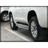 Защита штатного порога 53 мм под порог для Toyota Land Cruiser Prado 150 2017-2024