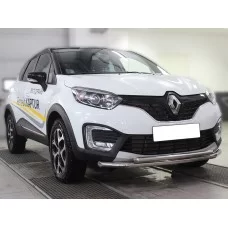 Защита передняя двойная 53-43 мм для Renault Kaptur 2016-2024