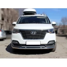 Защита передняя двойная 53-43 мм для Hyundai H1 Starex 2018-2021