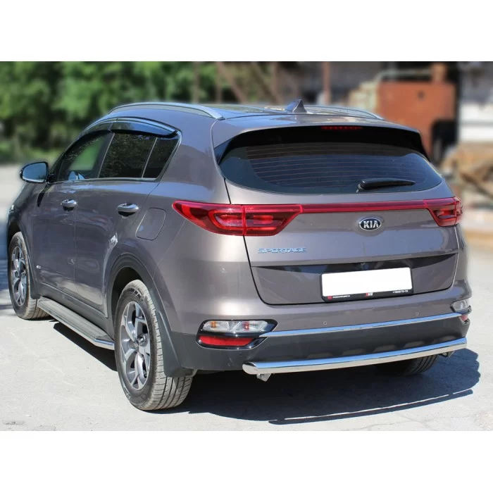 Защита задняя двойная волна 60-43 мм для Kia Sorento Prime 2018-2020 артикул KSTP18_3.2
