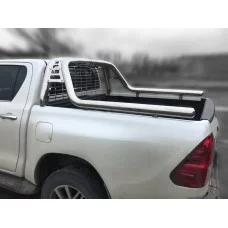 Защита кузова пикапа 76 мм (вариант 2) для Toyota Hilux 2020-2024