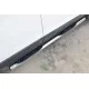 Пороги труба с накладками 76 мм вариант 3 для Toyota Hilux Black Onyx 2020-2024 артикул THBOT-0035153