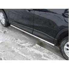 Пороги труба 60 мм для Mazda CX-5 2011-2015